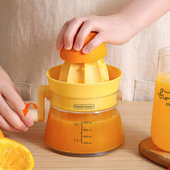 Household Hand-Cranked Juicer Manual Juicer Orange Lemon Fruit Multi-Functional Juicer Small Juicer