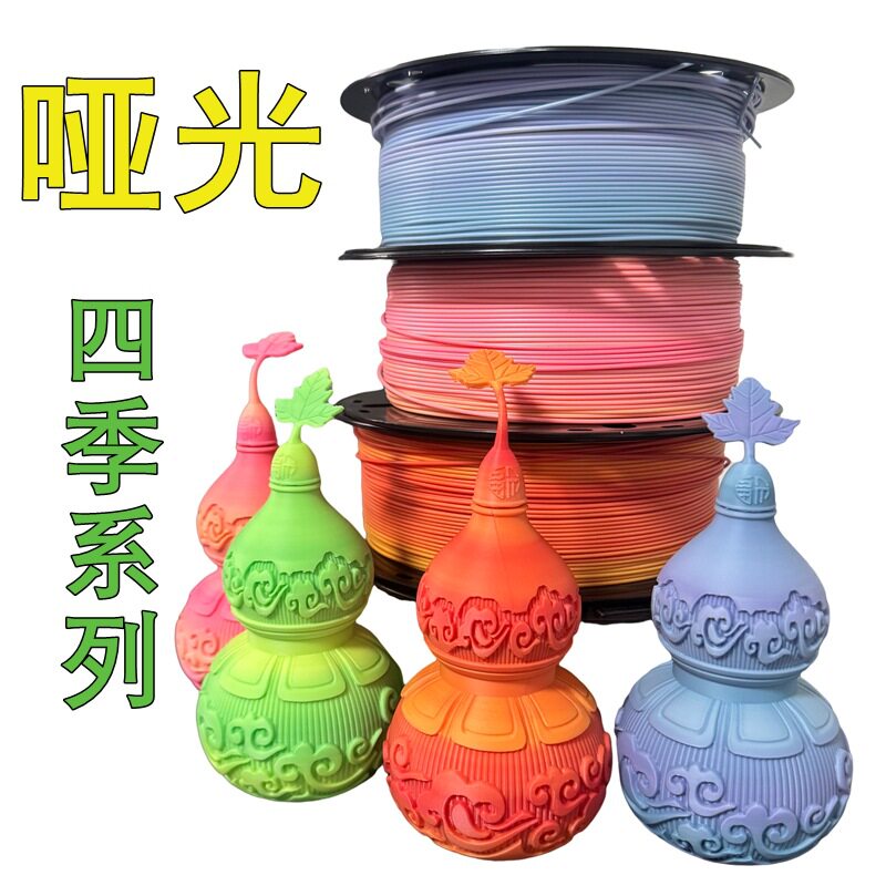 Расходные материалы для 3D-принтера PLA silk rainbow gradient matte PLA + расходные материалы кабель толщиной 1,75 мм, 1 кг Изображение 1
