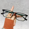 22093 Korean style box half pin core TR fashion big face glasses frame high sense with myopia optical glasses frame