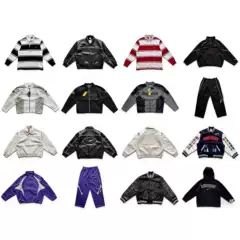 Ss25 Cross-Border Jacket Week4 Leather Logo American Style Trendy Jacket for Men