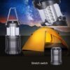 Cross-Border Outdoor Tent Lantern Camping Style Lamp Camping Style Lamp Led Stretch Foldableing Lamp Lantern Gift Lamp Wholesale Waterproof