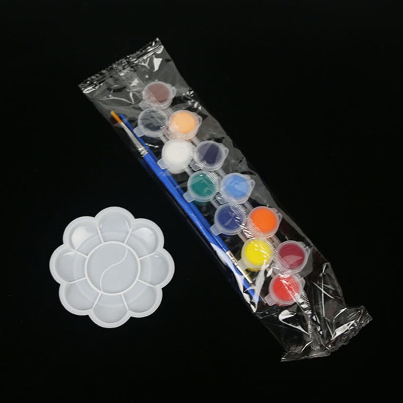สีอะคริลิก ขนาด 2 มล. 12 สี สำหรับเด็กวัยหัดเดิน ใช้สำหรับกิจกรรมระบายสี DIY วาดภาพกราฟฟิตี ชุดสีทาสี