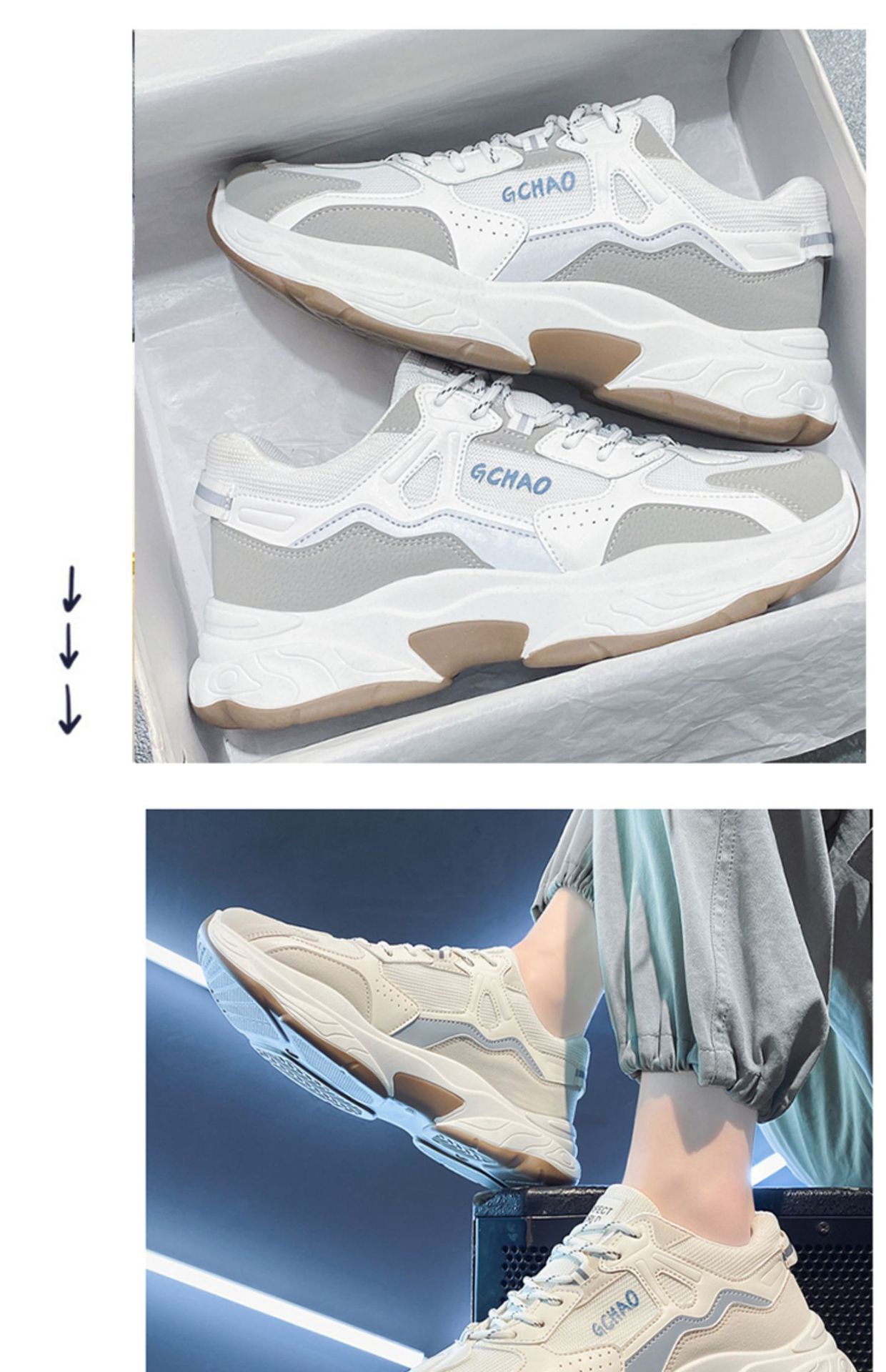 Men's shoes Spring Breathable new trendy all-match deodorant thin mesh sports casual white sneakers fashion shoes 8 O1CN01ZzeQbq1fAw5Z85ADz !!2216819813967 0 cib