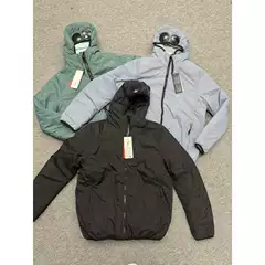 In-Stock Cp Company Winter Warm Solid Color Casual Lens Hooded Outdoor Windproof Zipper Jacket Cotton Coat