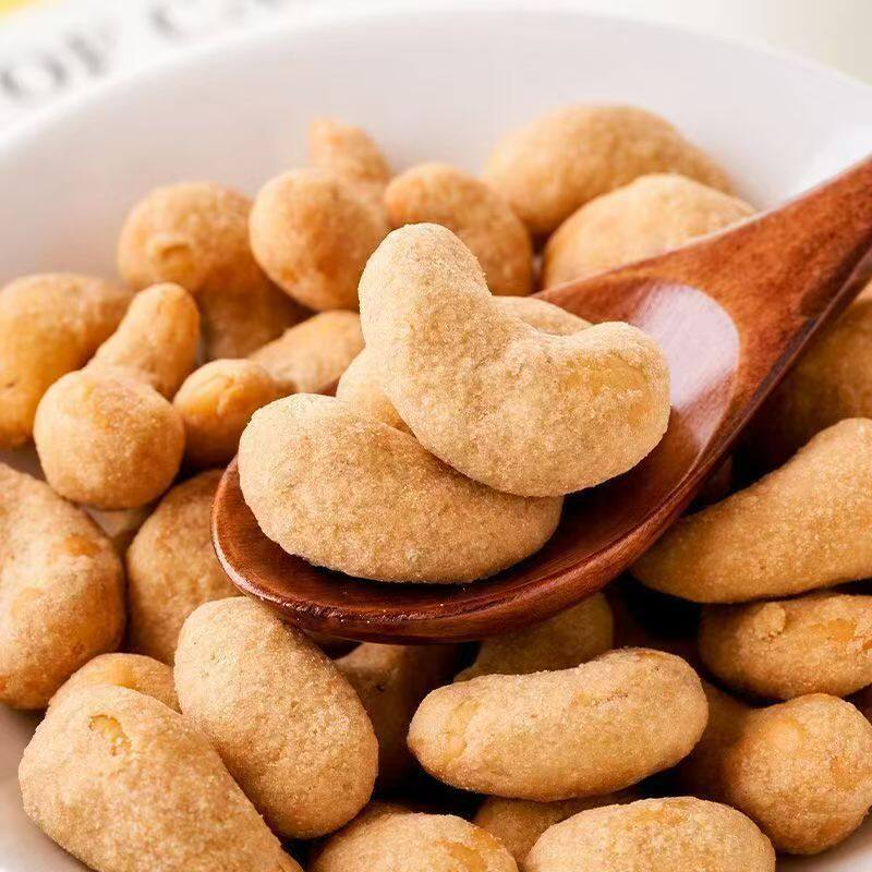 Charcoal-Roasted Cashew Nuts, New Salt-Baked Crispy Cashew Nuts, New Year's Goods, Dried Fruits, Nuts, Roasted Seeds and Nuts, Snacks, Factory Wholesale and Delivery