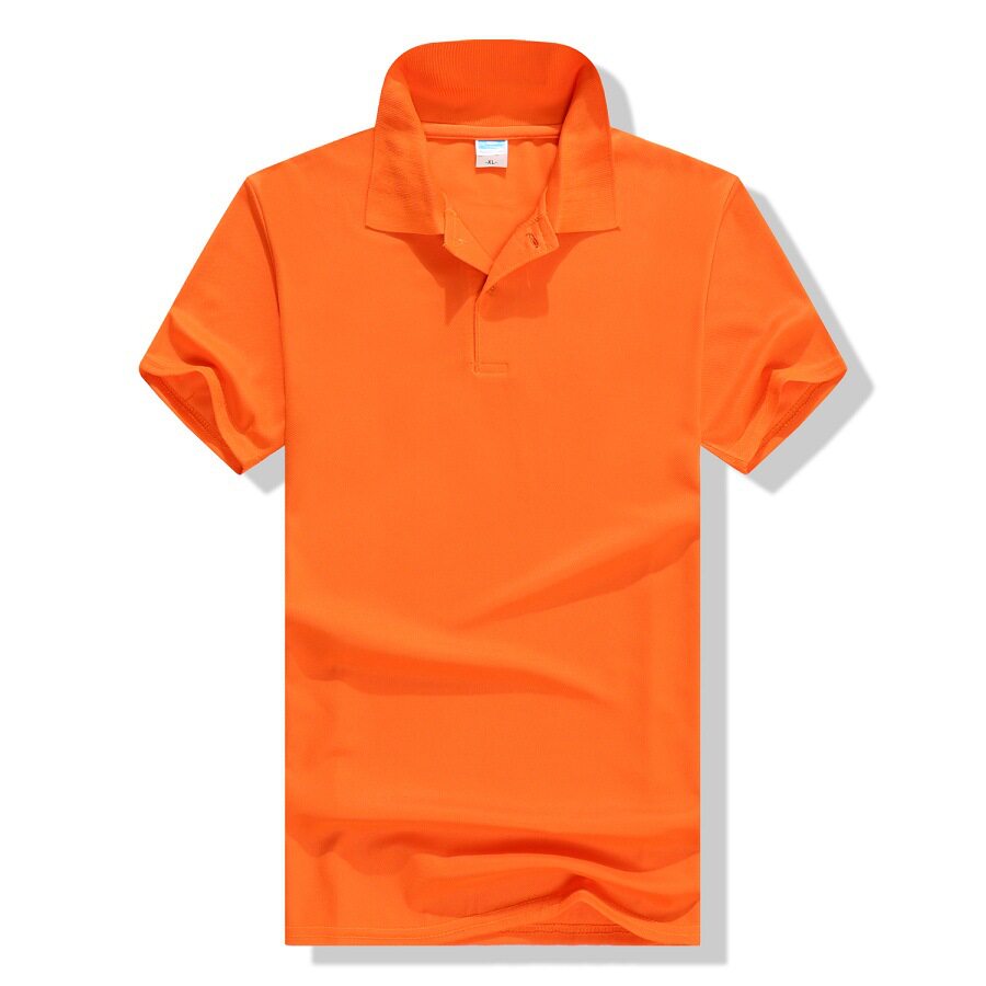 厂家批发制定夏季纯色短袖t恤工作服polo衫企业文化宣传服印logo
