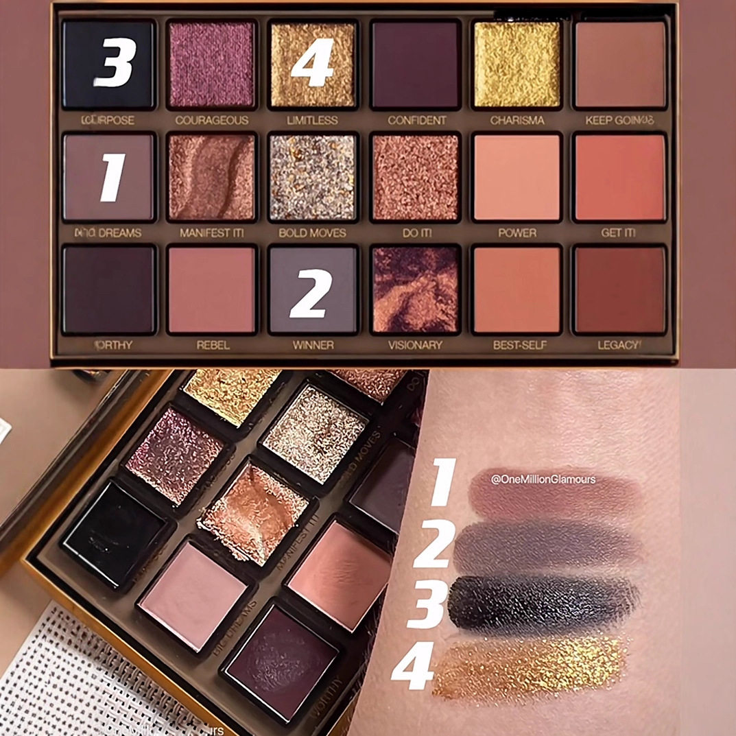 New Product 18-Color Eye Shadow Three-Layer Eye Shadow Palette Matte Pearlescent Earth Color Blush Fine Glitter All-In-One Eye Shadow Palette Only for Export