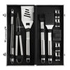 Outdoor barbecue 16 pieces stainless steel pipe handle grill suit bbq aluminum box barbecue tools portable suit in stock