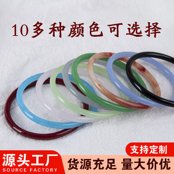 Wholesale one-step glass imitation jade jingle bracelet thorn rose antique accessories forbidden girlfriends thin jingle bracelet