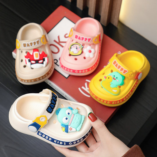 2025 New Children's EVA Slippers Boys Summer Baby Home Infants Non-slip Soft Bottom Lightweight Girls' Hole Shoes