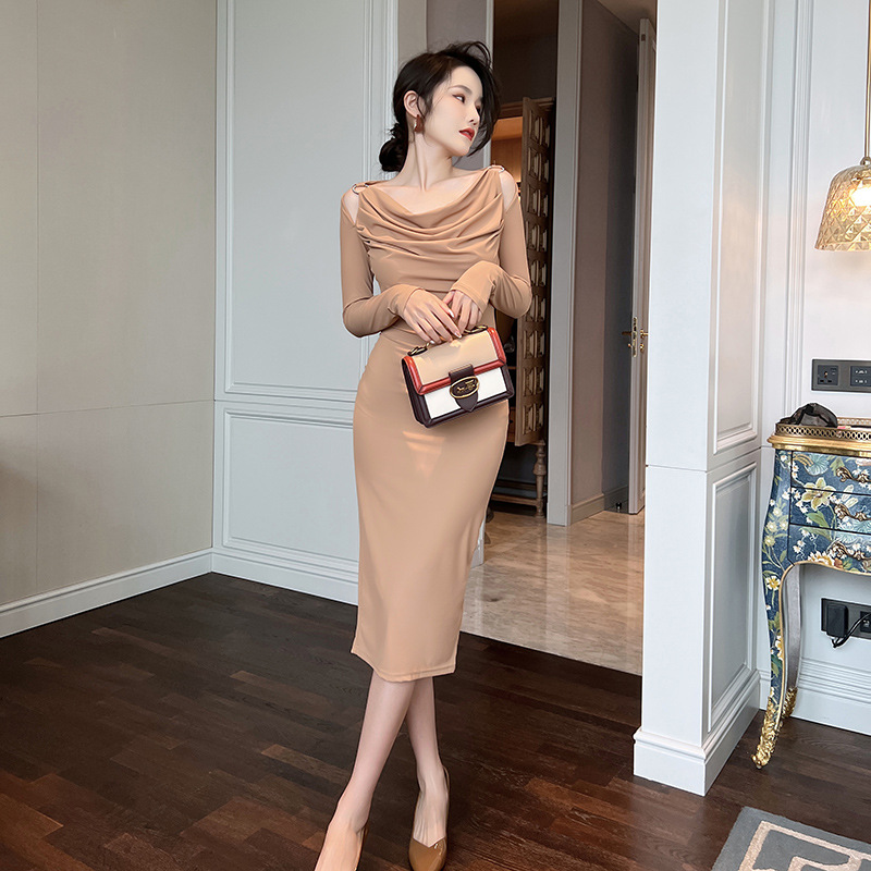 (Mới) Mã B7126 Giá 870K: Váy Đầm Liền Thân Nữ Chdc Hàng Mùa Xuân Thu Đông Thời Trang Nữ Chất Liệu G03 Sản Phẩm Mới, (Miễn Phí Vận Chuyển Toàn Quốc).