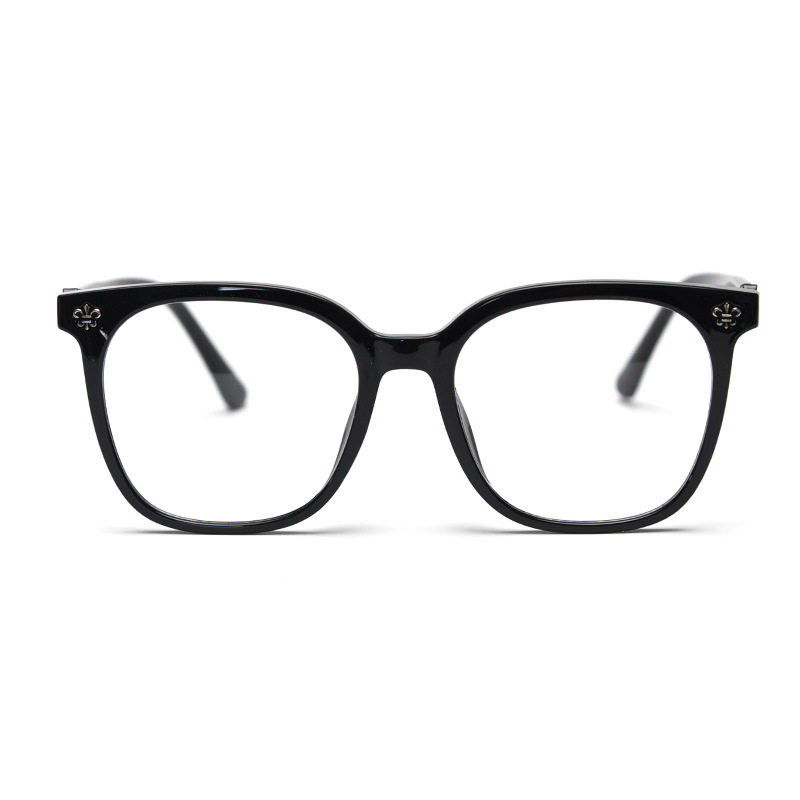 72350 new large frame TR90 myopia glasses frame men's and women's online famous literary retro flat frame can be equipped with the number of degrees