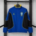 26 brazilian black and blue windbreaker