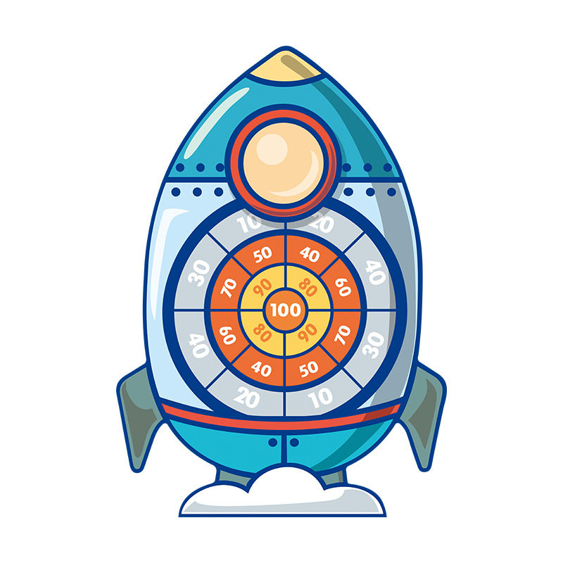 Children's target throwing dart board sticky ball self-adhesive plate indoor outdoor kindergarten toy dart stall wholesale