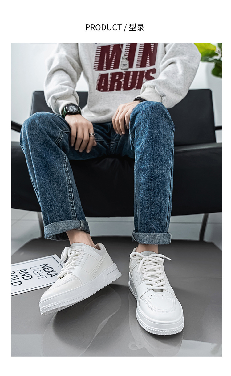 Men's Shoes Autumn New Breathable White Shoes Niche Design All-match Youth sneaker Platform Casual Board Shoes for Men 8 O1CN01a2pUw21gJTB3WkcjZ !!2216473544121 0 cib