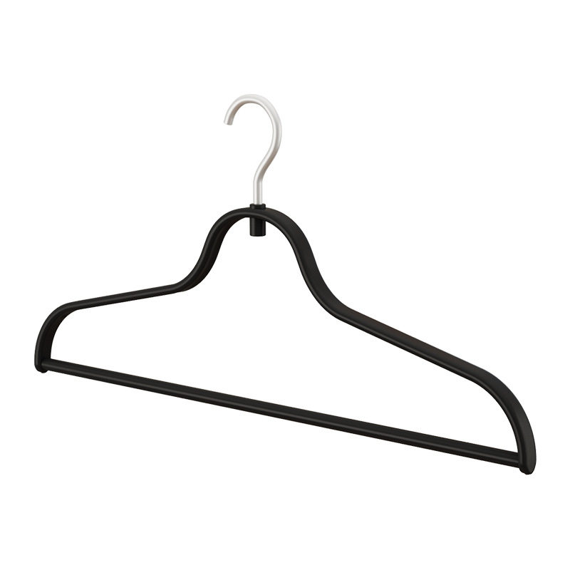 Thickened lightweight aluminum hook hanger new light luxury plastic seamless non-slip clothing store wardrobe student drying rack