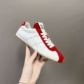 Red and white [lambskin + cow velvet]