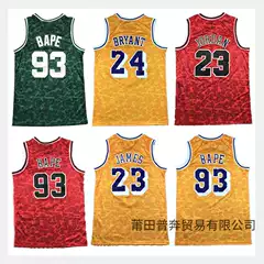 Wholesale Basketball Jersey for Men and Women No. 23 James 93 Anyi Monkey Basketball Uniform Embroidered Men's and Women's Casual Sports Back