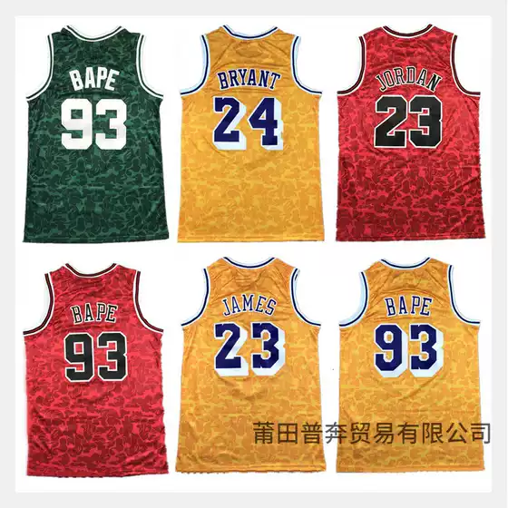 Wholesale Basketball Jersey for Men and Women No. 23 James 93 Anyi Monkey Basketball Uniform Embroidered Men's and Women's Casual Sports Back