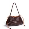 High-End Fashion Leather Shoulder Crossbody Bag with Inner Pocket Large Bag Hot-Selling Woven Bag Women's Handbag Armpit Bag