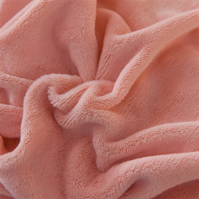 Winter A-Grade Maternal and Infant-Grade High-Precision Milk Velvet Four-Piece Set with High Weight Solid Color Embroidered Duvet Cover, Bed Sheet, and Fitted Sheet