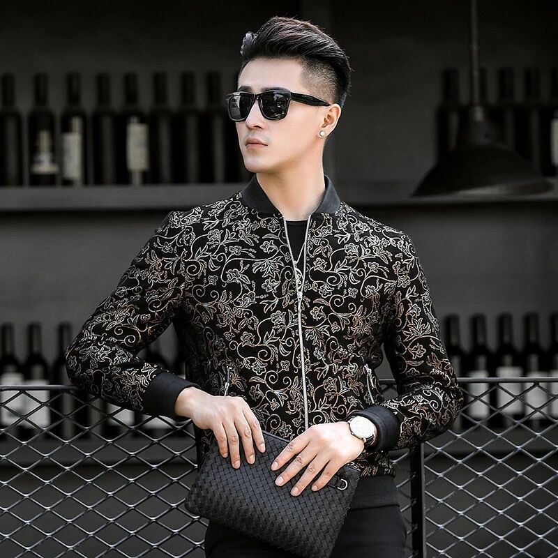 (Mới) Mã K3858 Giá 3520K: Áo Da Nam Hatdng Dáng Ôm Body Gợi Cảm Sexy Hàng Mùa Xuân Thu Đông Họa Tiết Hoa Thời Trang Nam Chất Liệu Da Bò G06 Sản Phẩm Mới, (Miễn Phí Vận Chuyển Toàn Quốc).