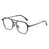 20239 Aluminum-Magnesium Glasses Double-Bridge Eyeglass Frame for Men with Titanium Temples, Suitable for Large Faces, Finished Frame Can Be Customized with Prescription and Blue Light Protection