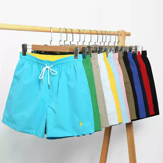 Versatile Loose Summer Beach Shorts Embroidered European and American Style Unisex Knee-Length Shorts Summer Casual Trendy Brand