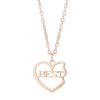 European and American jewelry BEST FRIENDS heart-shaped box pendant girlfriends pendant heart-shaped necklace