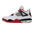 AJ4 White Black Red