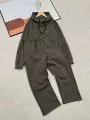 Army green suit
