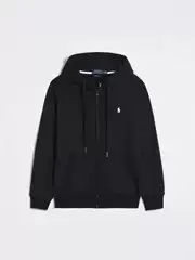 Cross-Border Foreign Trade Rl Trendy Brand Polo Light Luxury Men's Casual Zipper Solid Color Embroidered Pony Logo Cardigan Hooded Sweatshirt