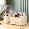 Cosmetic storage box rotatable grid desktop light luxury lipstick makeup brush eyebrow pen holder skin care shelf