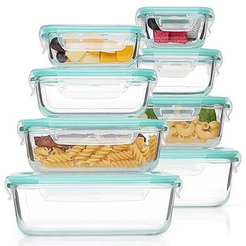 Cross-Border Glass Lunch Box Set, Microwave-Safe Bowl, Insulated Lunch Box with Lid for Office Workers to Bring Meals