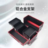 Коробка для макияжа большой емкости с двойным открыванием, коробка для макияжа, коробка для инструментов для татуажа ресниц и ногтей из алюминиевого сплава, одна деталь от производителя