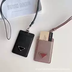 Prada Wallet Saffiano Leather Badge Holder