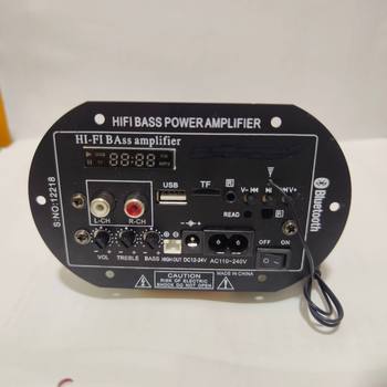 Bluetooth power amplifier Board digital power amplifier board 12v24v110v220v wireless Bluetooth karaoke display function power amplifier