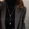 Long Necklace for Women in Autumn and Winter Retro Pearl Gold Sweater Chain Temperament High-End Light Luxury Accessories