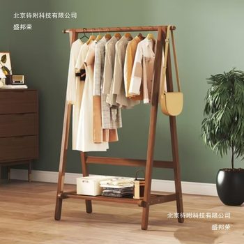 Floor-Standing Household Simple Coat Rack Bedroom Vertical Indoor Clothes Storage Rack Balcony Clothes Drying Rack Multi-Functional Rack
