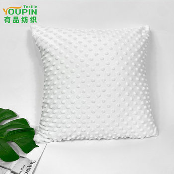 New cross-border pillowcase Doudou velvet pillowcase comforting pillowcase 40X40 thermal transfer back short plush pillowcase