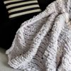 Nordic Style Lazy Style Coarse Wool Half Velvet Knitted Sofa Blanket Casual Chenille Blanket Single Blanket Soft