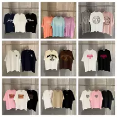 Cross-Border Ac High-End Summer Short-Sleeve T-Shirts in Various Styles, Loose Snowflake Cotton Unisex Trendy Brand T-Shirts, One-Piece Dropshipping