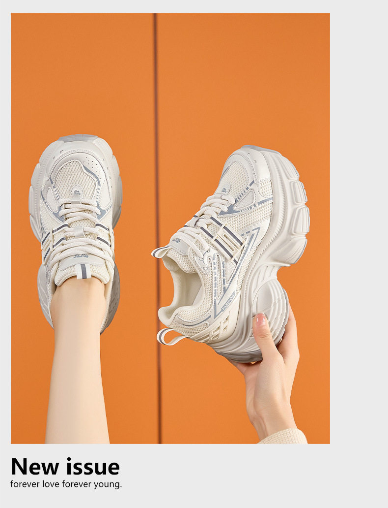 Giày sandal cao gót nữ hở mũi lưới đế dày phong cách Hàn Quốc — Len tinh khiết, Xám chi tiết 12