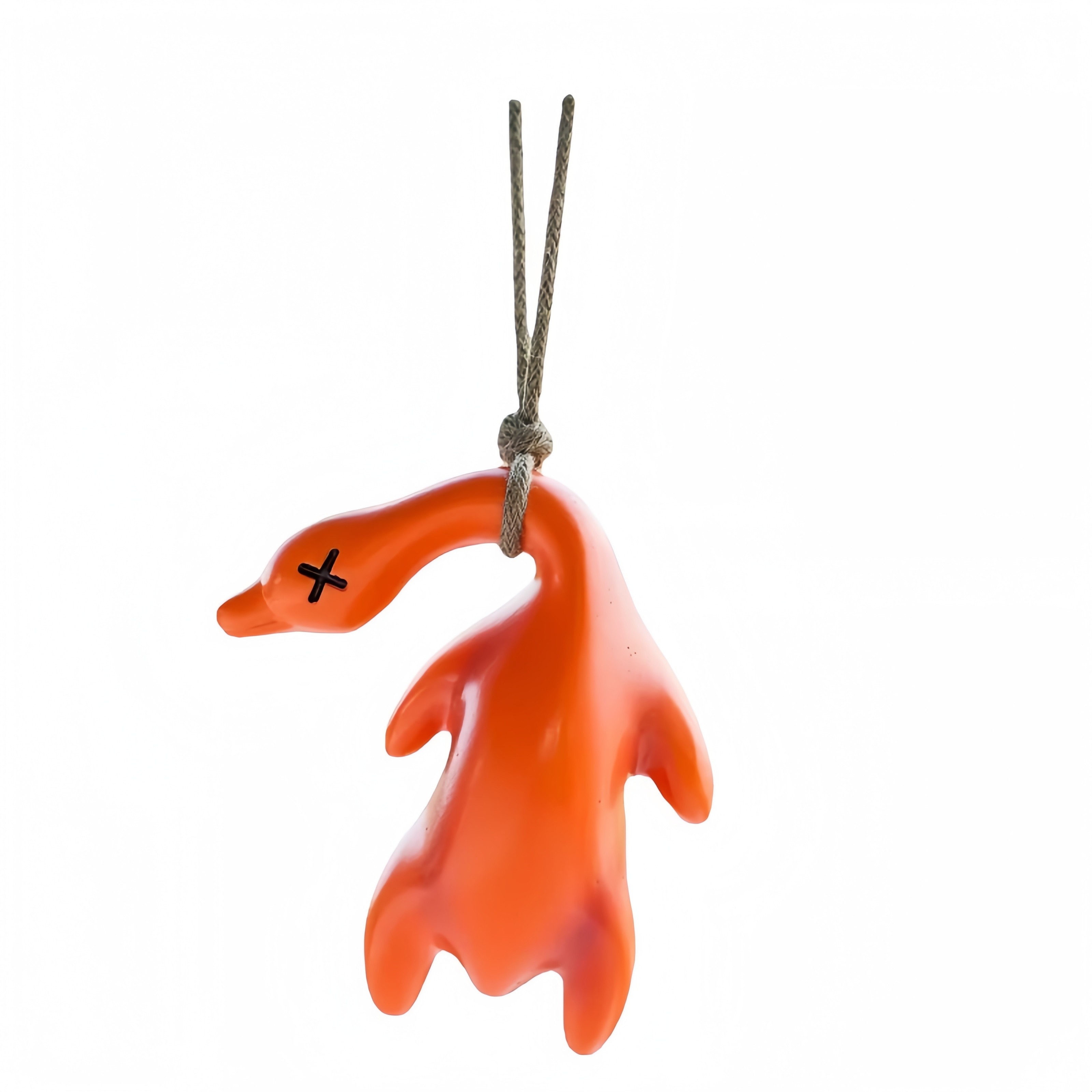Color-changing roast duck pendant will change color when exposed to light and ultraviolet rays Car pendant Roast duck keychain Black technology creative toys