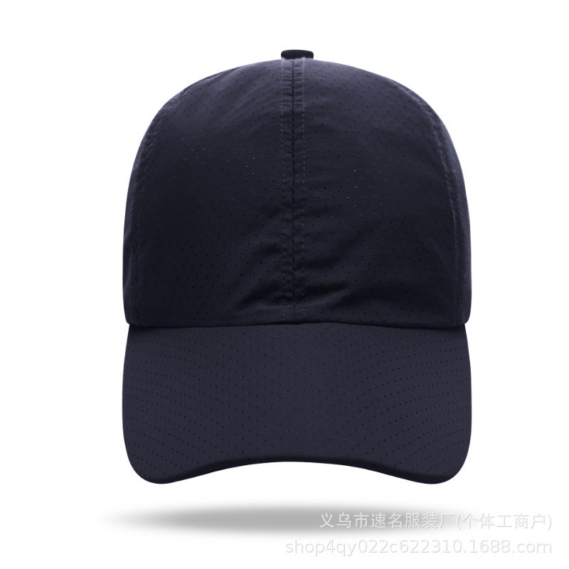 轻薄速干运动鸭舌透气遮阳帽子户外工作活动帽定制绣印标印logo