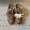 Dark brown leather