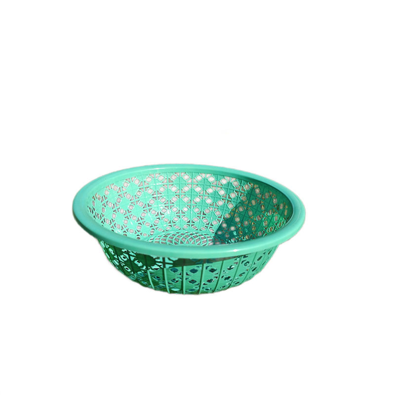 Drain Basket Plastic Cut Out Kitchen Household Vegetable Washing Basket Vegetable Basket Fruit Basket Round Drain Sieve