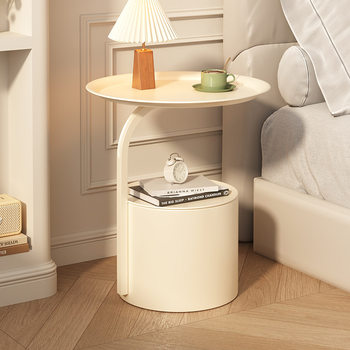 Bedside Cabinet Substitute Artifact Household Bedroom Bedside Storage Rack Small Storage Cabinet Cream Style Sofa Side Cabinet