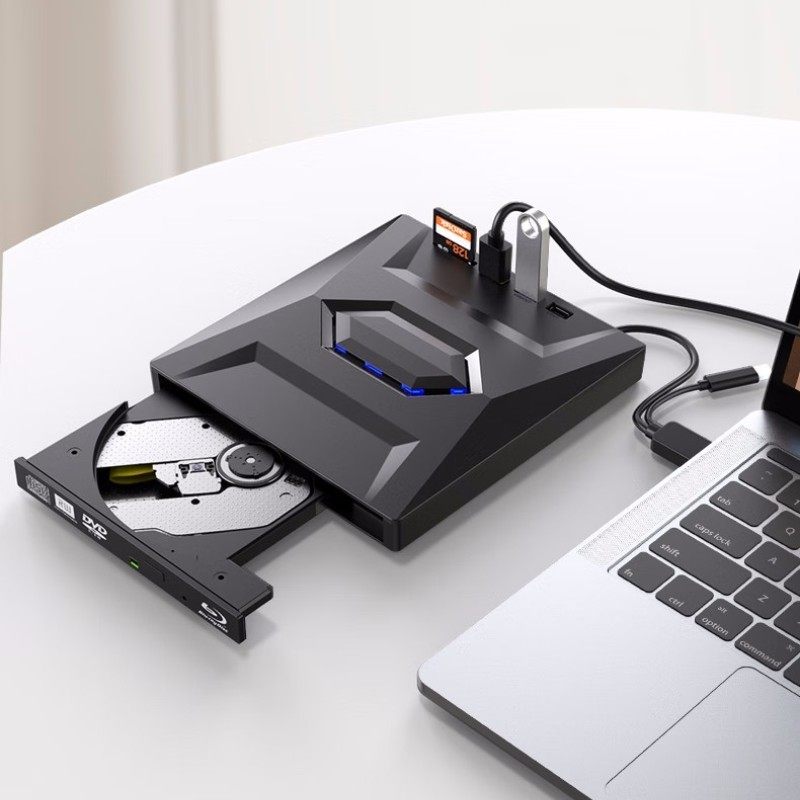 Multi-function plug-in USB3.0 Blu-ray player with light TYPE-C dual interface BD-ROM all-over player