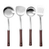 Stainless steel rosewood handle cooking spoon shovel kitchenware five pieces suit anti-scalding soup spoon spatula spoon shovel set